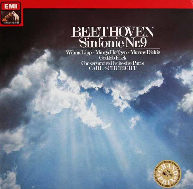 シューリヒトのベートーヴェン/交響曲第9番「合唱付き」　独EMI　3744　LP レコード