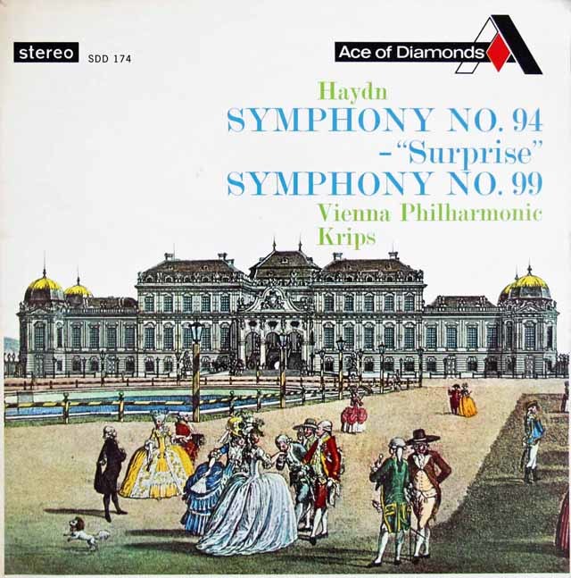 クリップスのハイドン/交響曲第94番「驚愕」&第99番　英Ace of Diamonds（DECCA）　3744　LP レコード