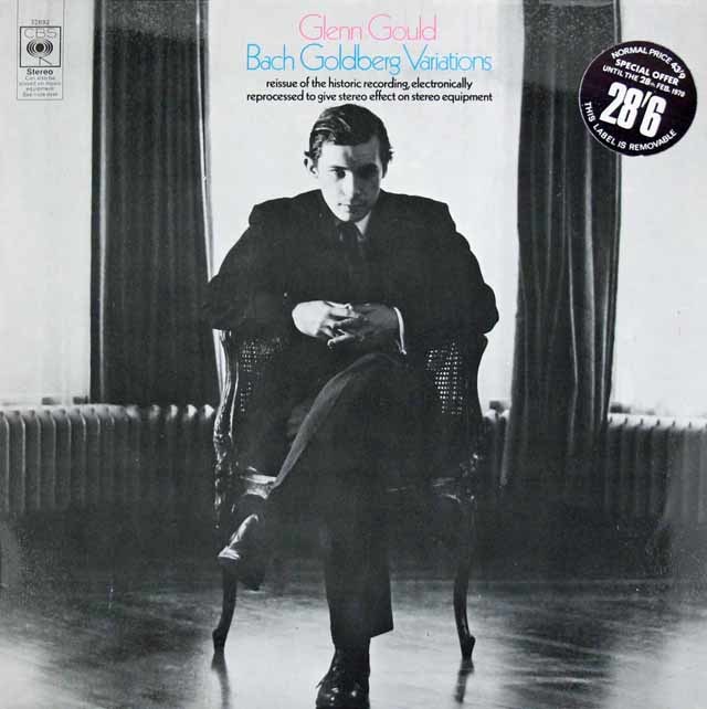 グールドのバッハ/ゴルトベルク変奏曲　英CBS　3124　LP レコード