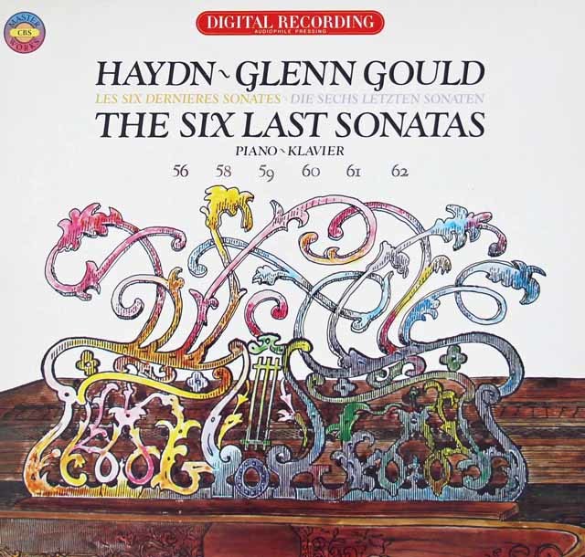 グールドのハイドン/ピアンソナタ集　独CBS　3744　LP レコード