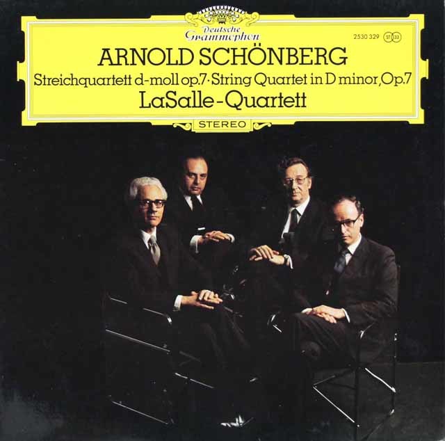 ラサール四重奏団のシェーンベルク/弦楽四重奏曲第1番　独DGG　3744　LP レコード