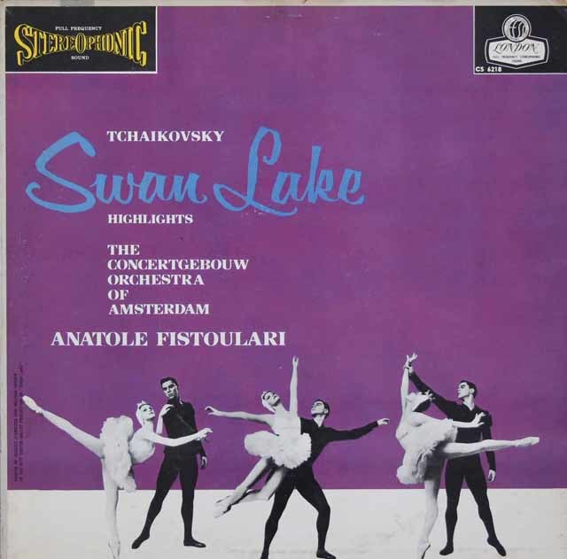 【ブルー・バック・ジャケット】　フィストゥラーリのチャイコフスキー/「白鳥の湖」抜粋　英LONDON　3124　LP レコード