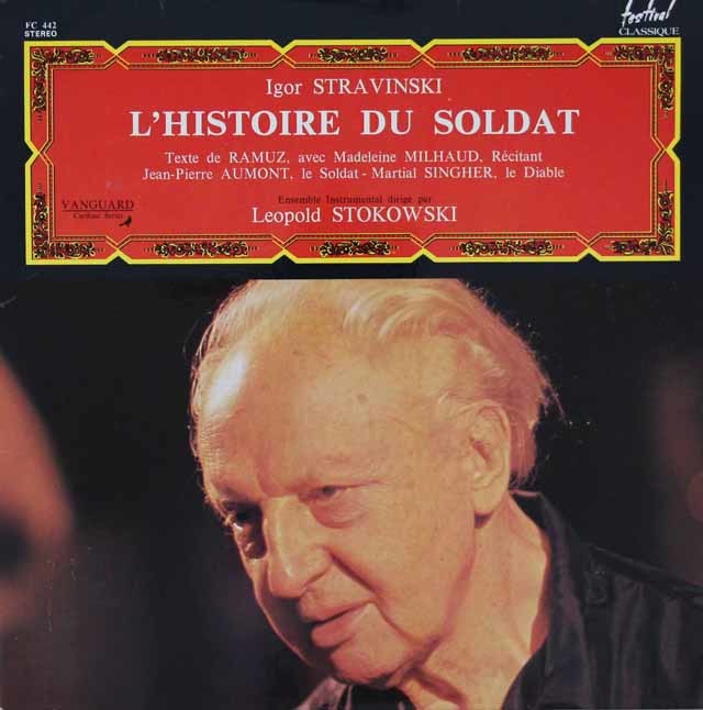 ストコフスキーのストラヴィンスキー/「兵士の物語」　仏festival　3744　LP レコード