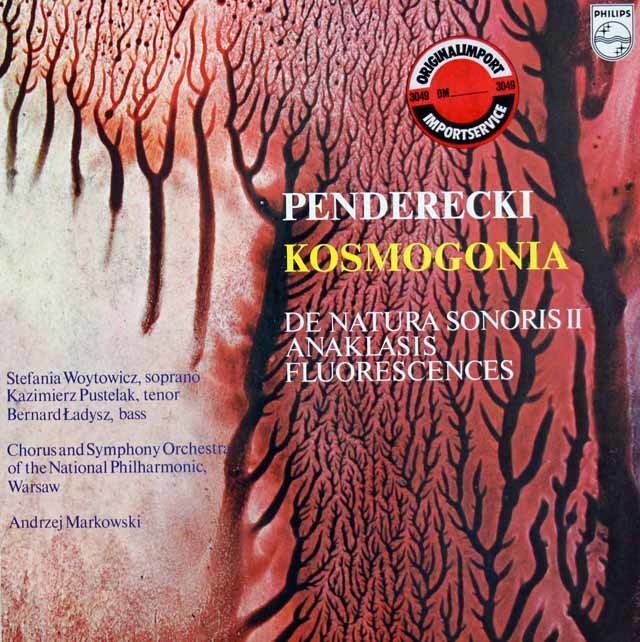 マルコフスキのペンデレツキ/「コスモゴニア」ほか　蘭PHILIPS　3744　LP レコード