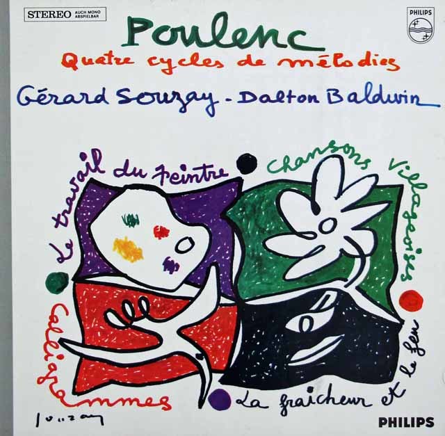 スゼーのプーランク/歌曲「村人たちの歌」ほか　蘭PHILIPS　3744　LP レコード