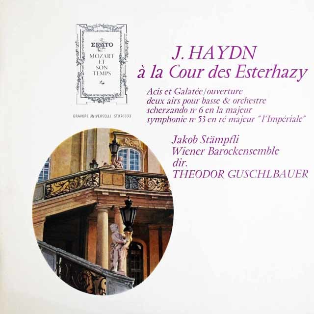 グシュルバウアーのハイドン/交響曲第53番「帝国」　仏ERATO　3443　LP レコード