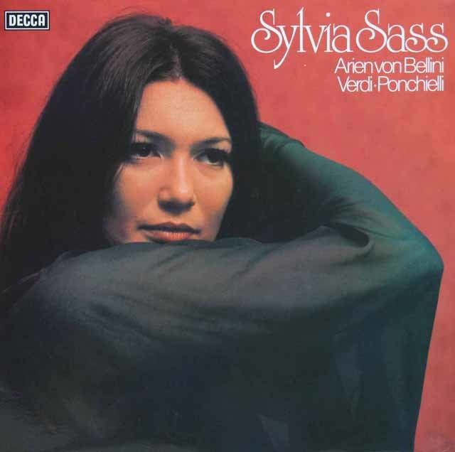 シルヴィア・シャシュのベルリーニ、ヴェルディ、ポンキエッリ/「オペラアリア集」　独DECCA　3745　LP レコード