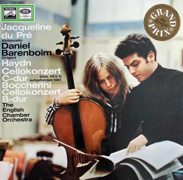 デュ・プレのハイドン、ボッケリーニ/チェロ協奏曲　独EMI　3745　LP レコード