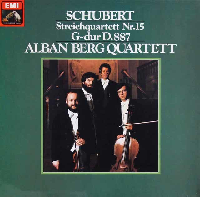アルバン・ベルク弦楽四重奏団のシューベルト/弦楽四重奏曲第15番　独EMI　3745　LP レコード