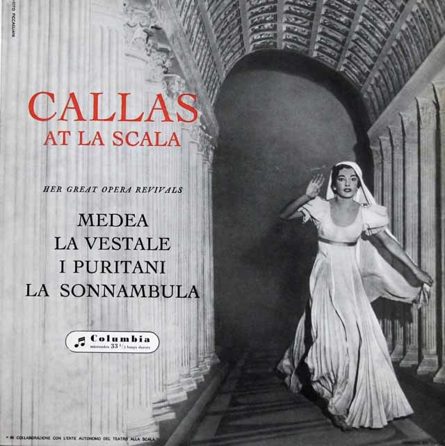 スカラ座のカラス　伊Columbia　3132　LP レコード