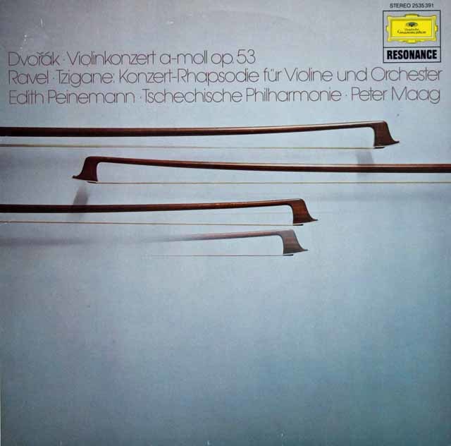 パイネマンのドヴォルザーク/ヴァイオリン協奏曲ほか　独DGG　3137　LP レコード