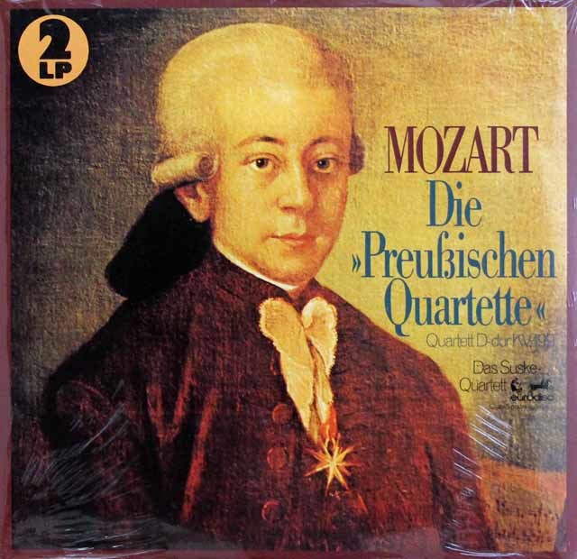 【未開封】　ズスケ四重奏団のモーツァルト/プロシャ王四重奏曲集　独EURODISC　3502　LP レコード