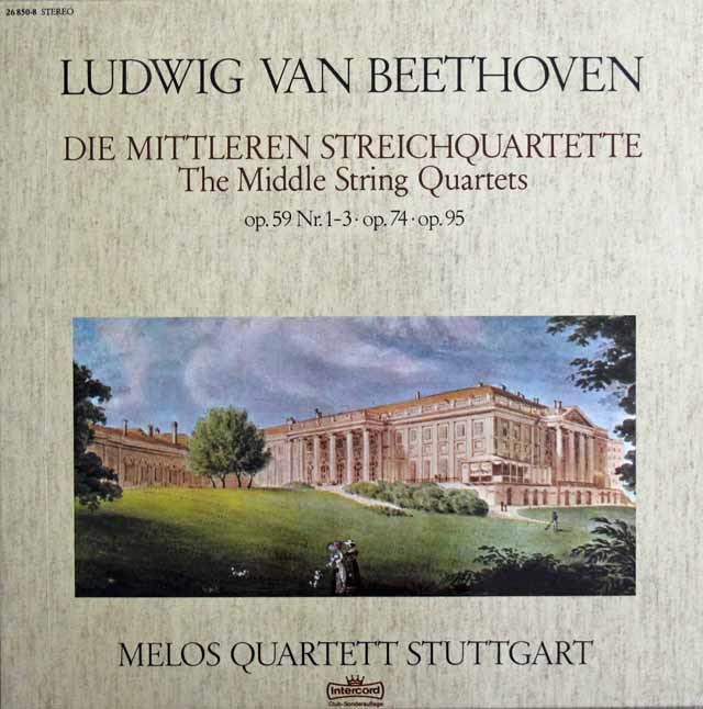 【未開封】　メロス四重奏団のベートーヴェン/中期弦楽四重奏曲集　独Intercord　3503　LP レコード