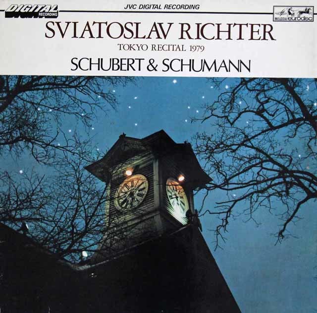 リヒテルのシューベルト&シューマン/東京リサイタル1979　 独eurodisc　3139　LP レコード