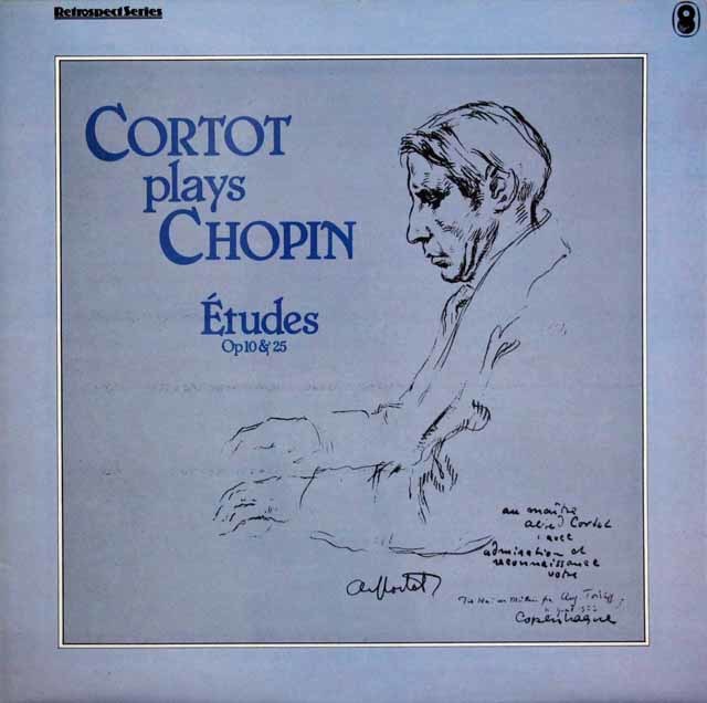 コルトーのショパン/練習曲集　英EMI　3141　LP レコード