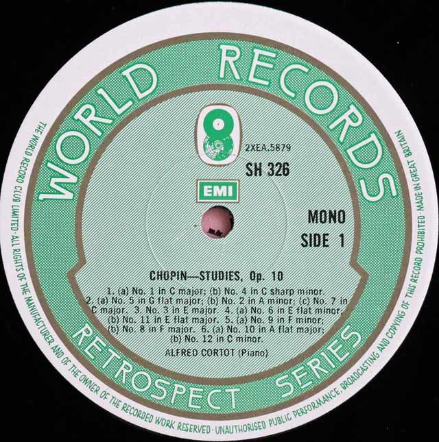 #153LP版レコード　 コルト-ピアノ#ソロ LP レコード コルトーのショパン/練習曲集 英EMI 3141