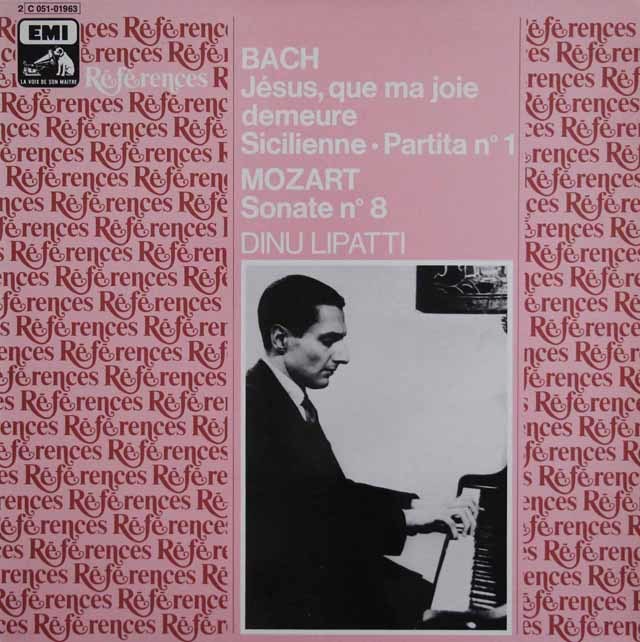 リパッティのバッハ/パルティータ第1番、「主よ、人の望みよ、喜びを」ほか　仏EMI（VSM)　3141　LP レコード