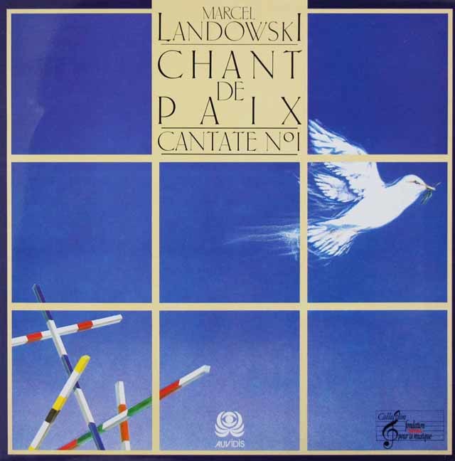 マルセル・ランドスキ自作自演/平和の歌、カンタータ第1番　★長岡鉄男の外盤A級セレクション第3巻211掲載盤　仏AUVIDIS　3142　LP レコード