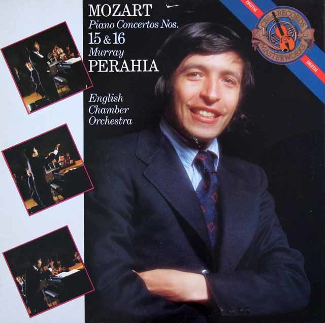 ペライアのモーツァルト/ピアノ協奏曲第15、16番　蘭CBS　3709　LP レコード