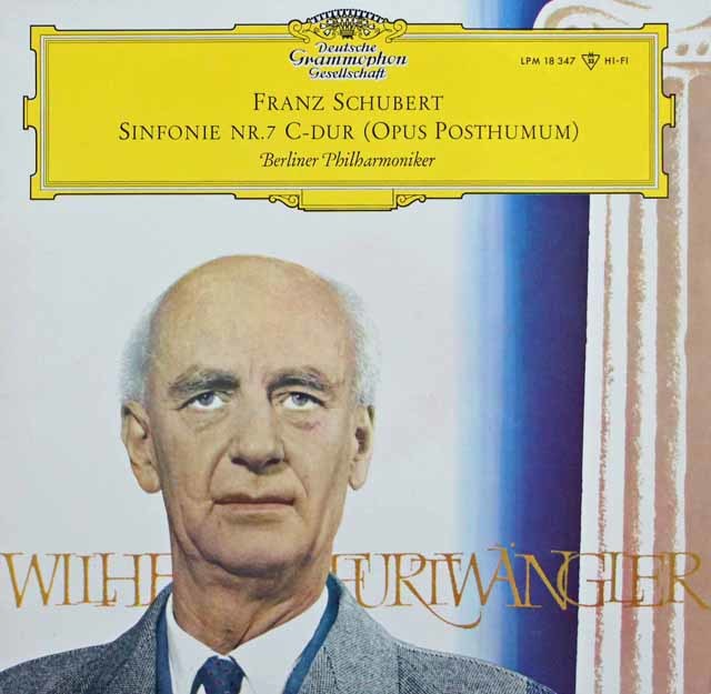 フルトヴェングラーのシューベルト/交響曲第7(9)番「ザ・グレイト」　独DGG　3710　LP レコード