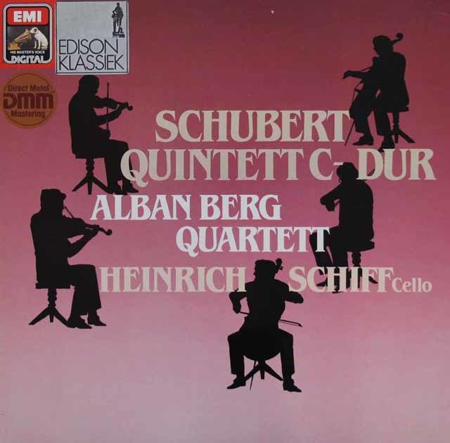 アルバン・ベルク四重奏団、シフのシューベルト/弦楽五重奏曲　独EMI　3710　LP レコード