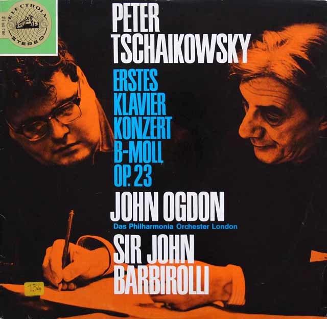 オグドン、バルビローリのチャイコフスキー/ピアノ協奏曲第1番　独ELECTROLA　3710　LP レコード