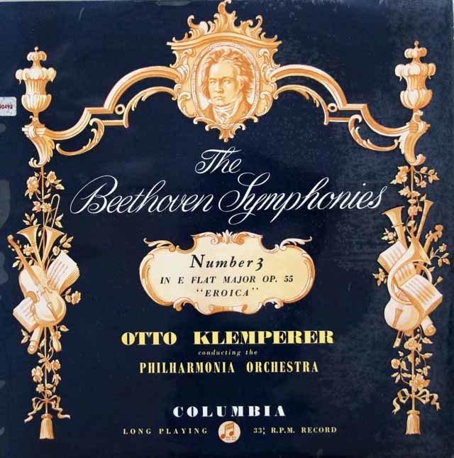クレンペラーのベートーヴェン/交響曲第3番「英雄」 　英Columbia　3143　LP レコード