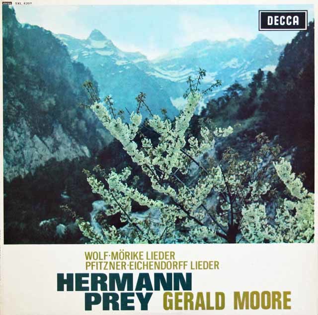 【オリジナル盤】　プライのヴォルフ/メーリケ歌曲集ほか　英DECCA　3145　LP レコード