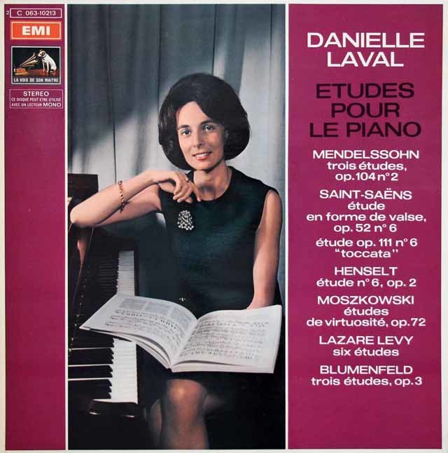 ラヴァルのピアノの為の練習曲集（メンデルスゾーンほか）　仏EMI(VSM)　3145　LP レコード