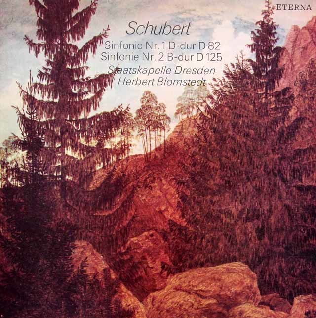 ブロムシュテットのシューベルト/交響曲第1、2番　独ETERNA　3711　LP レコード