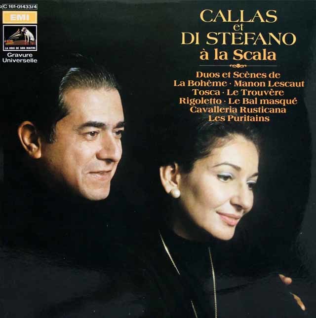 カラス&ディ・ステファーノのスカラ座デュオ・アリア集　仏EMI　3146　LP レコード