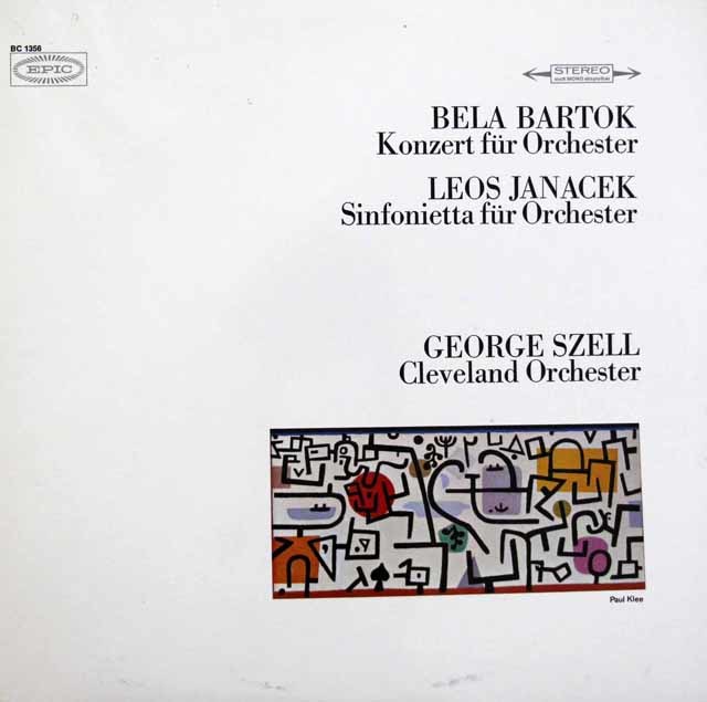 セルのバルトーク/管弦楽のための協奏曲ほか　独EPIC　3147　LP レコード