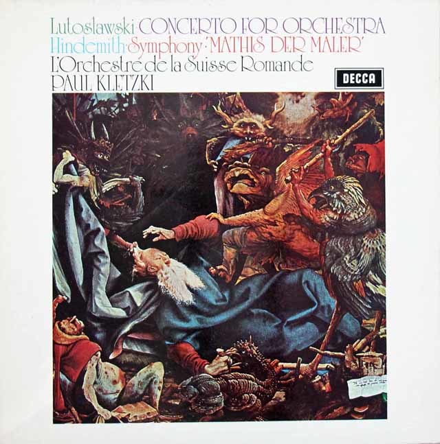 クレツキのヒンデミット/「画家マティス」ほか　英DECCA　3711　LP レコード