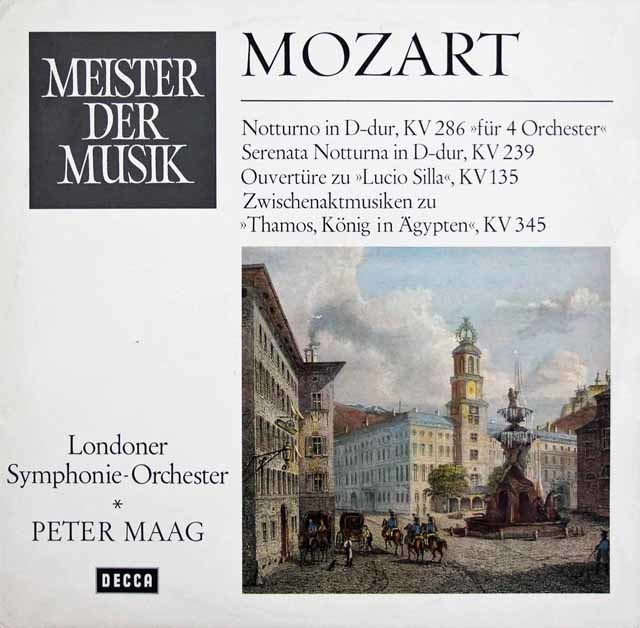 マークのモーツァルト/「セレナータ・ノットルナ」ほか　独DECCA　3711　LP レコード
