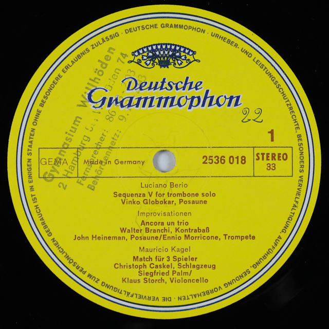 現代音楽作品集 第2集 独DGG 2899 LP レコード