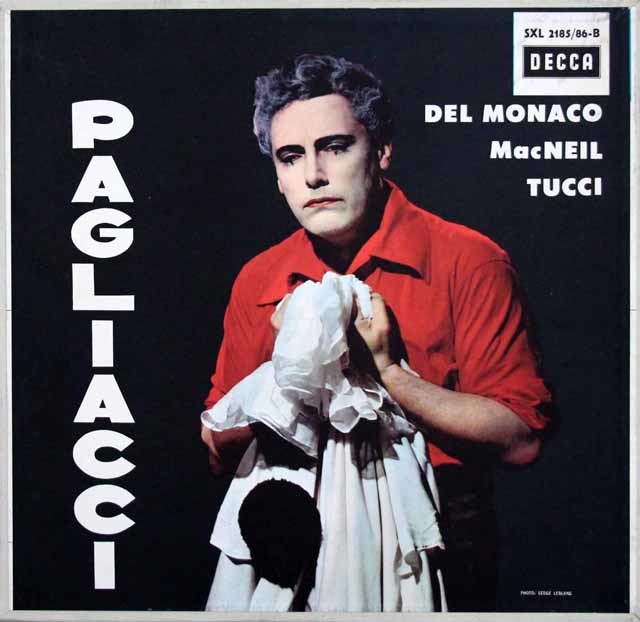 デル=モナコのレオンカヴァッロ/「道化師」　独DECCA　3598　LP レコード