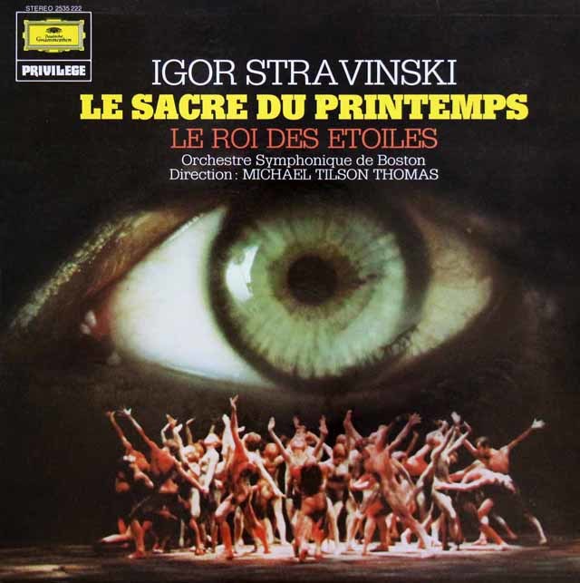 ティルソン・トーマスのストラヴィンスキー/「春の祭典」　仏DGG　3202　LP レコード