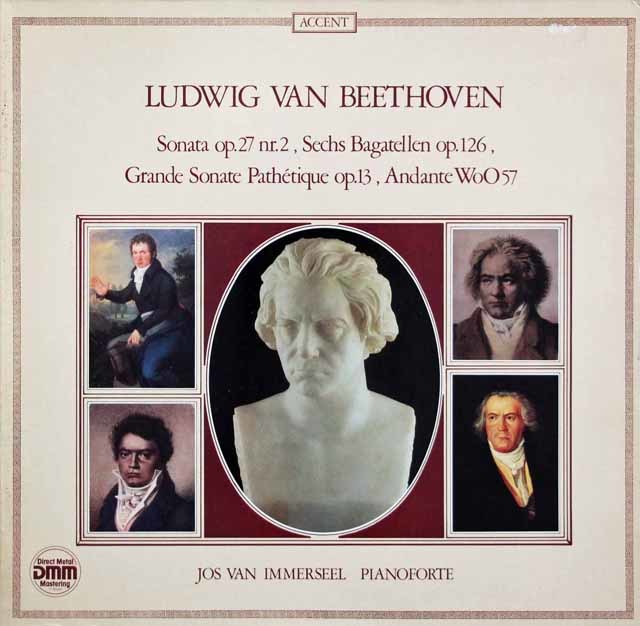 インマゼールのベートーヴェン/ピアノフォルテのためのソナタ集　独ACCENT　3712　LP レコード