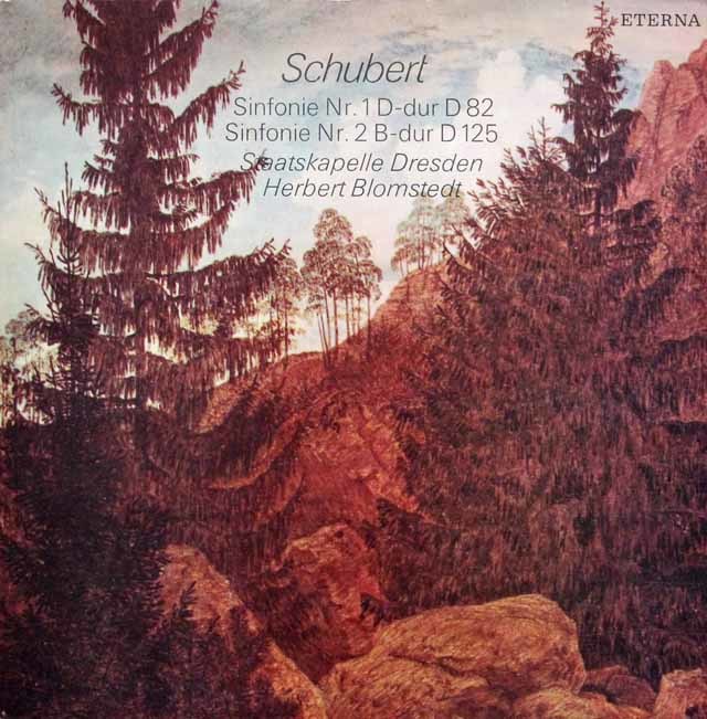 ブロムシュテットのシューベルト/交響曲第1、2番　独ETERNA　3712　LP レコード