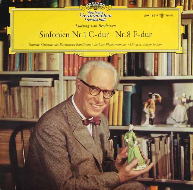 ヨッフムのベートーヴェン/交響曲第1、8番　独DGG　3712　LP レコード