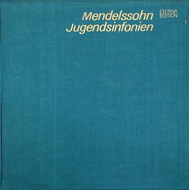 マズアのメンデルスゾーン/弦楽のための交響曲全集　独ETERNA　3203　LP レコード