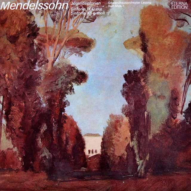 LP レコード マズアのメンデルスゾーン/弦楽のための交響曲全集