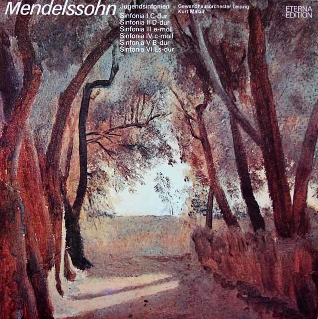 LP レコード マズアのメンデルスゾーン/弦楽のための交響曲全集