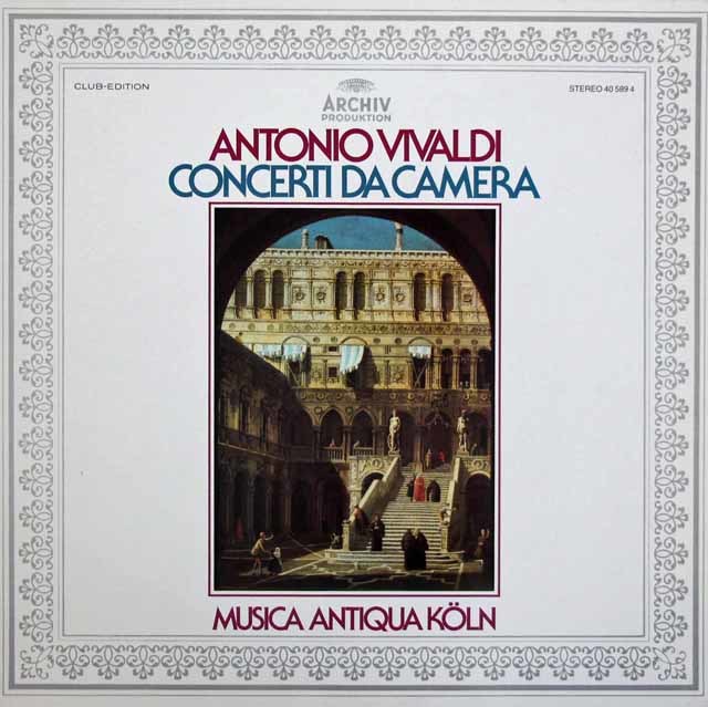 ムジカ・アンティクヮ・ケルンのヴィヴァルディ/室内楽曲集　独ARCHIV　3721　LP レコード