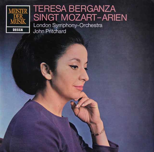 ベルガンサのモーツアルト/アリア集　独DECCA　3210　LP レコード