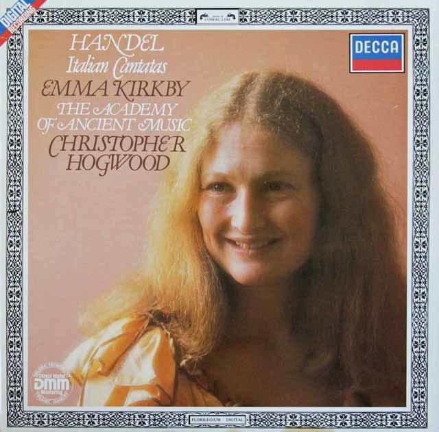 カークビー、ホグウッドのヘンデル/イタリアン・カンタータ集　独DECCA　3723　LP レコード