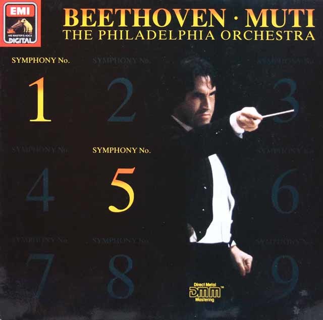 ムーティのベートーヴェン/交響曲第1、5番「運命」　独EMI　3723　LP レコード