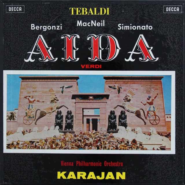 カラヤンのヴェルディ/「アイーダ」　英DECCA　3211 LP レコード
