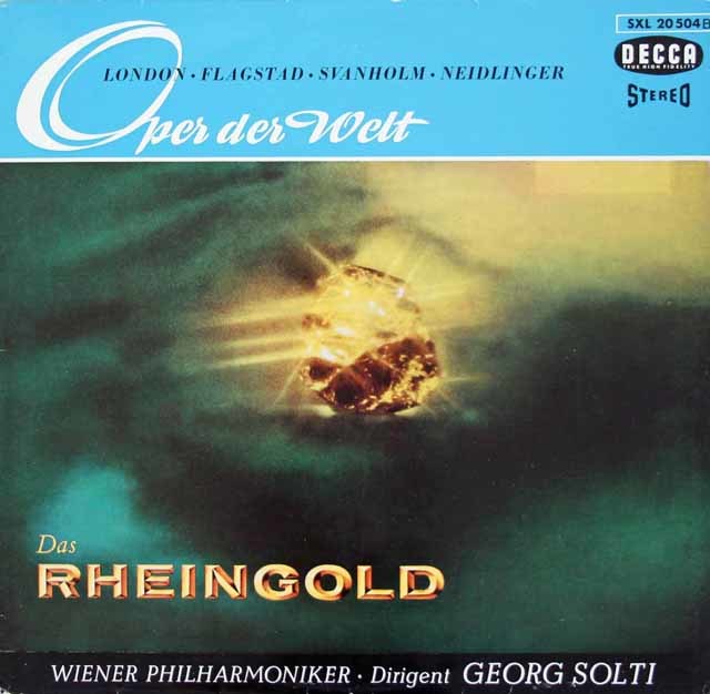 【独最初期盤】　ショルティのワーグナー/「ラインの黄金」抜粋　　独DECCA　3214 　LP レコード