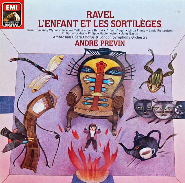 プレヴィンのラヴェル/子供と魔法　独EMI　3723　LP レコード